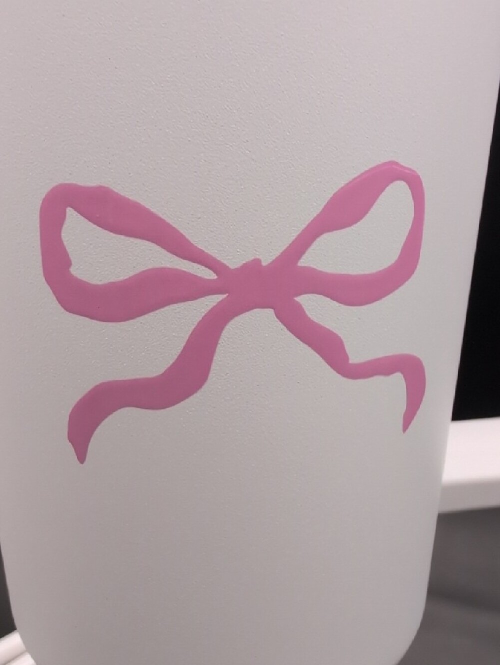 SIMPLE MODERN 40oz Trek Tumbler in White with Pink Bow New in Box - Picture 4 of 11